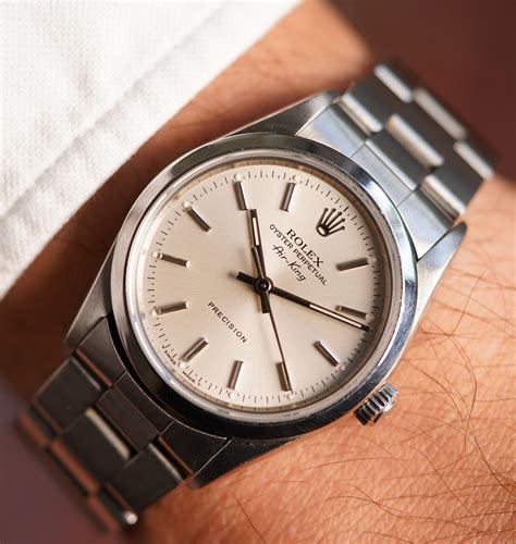 rolex white dial air king|Rolex Air-King reference 14000.